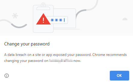 Chrome data breach warning