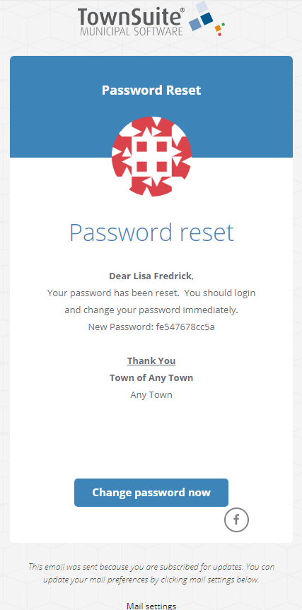 Reset Password Mail