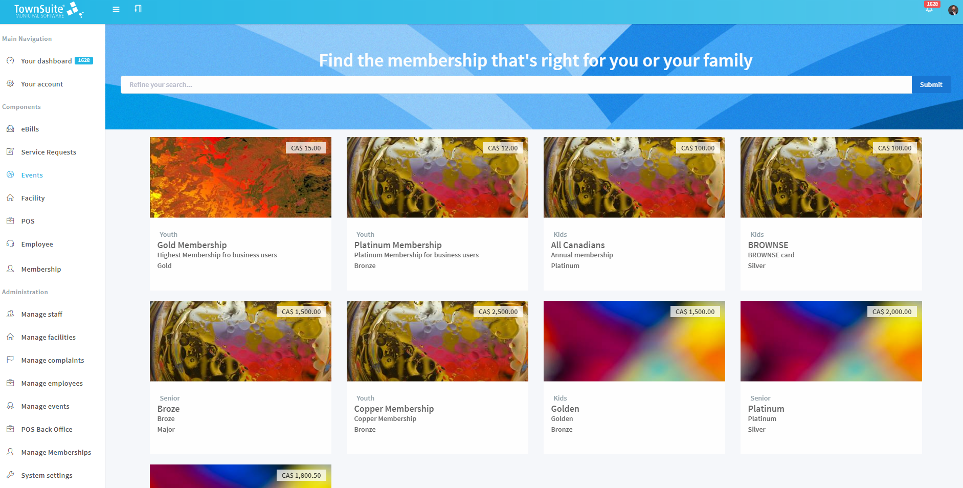 Membership Page