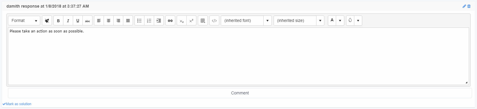 Edit Respond