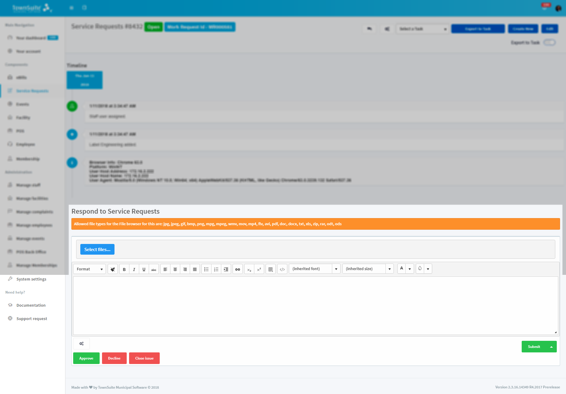 Respond To Service Request