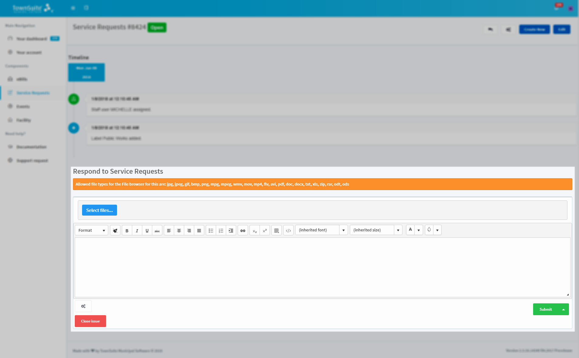 Respond To Service Request