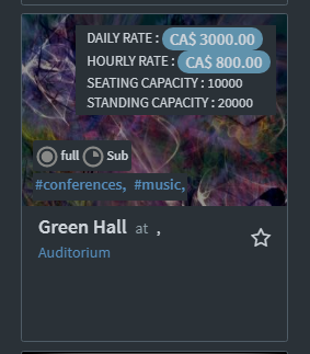 Main Facility Page